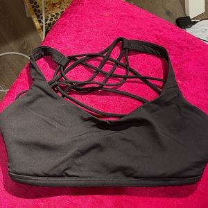 Lululemon “Free To Be Serene” Sports Bra Black Size 4